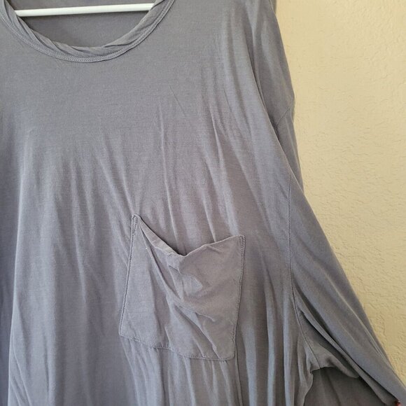 Standard James Perse Women High Gauge Jersey Top Sz 5 Xxl Long Sleeve Pocket Tee - Picture 7 of 8